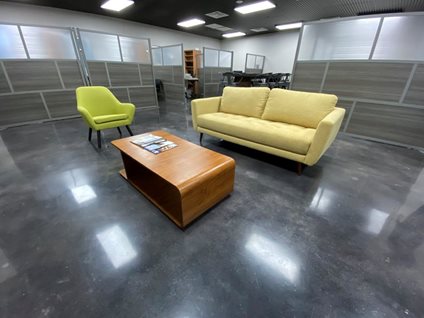 polished concrete floor