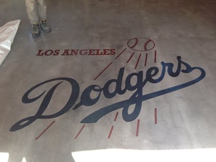 Dodgers Logo, Concrete Stencil
Site
Los Angeles Concrete Polishing
Torrance, CA