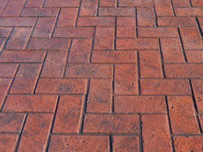 Herringbone New Brick, Stamped Concrete
Site
Brickform
Rialto, CA