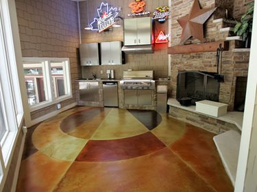 Mullti-Colored, Circular
Concrete Floors
Max Power Concrete
Columbus, OH