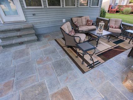 Slate Stamped Patio