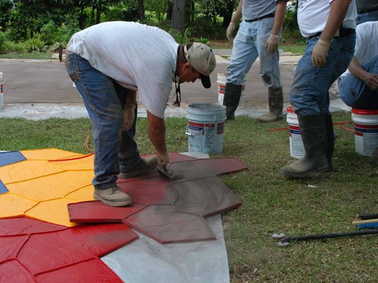 Applying Concrete Stain