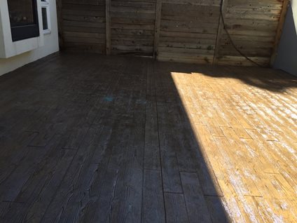 Wood Stamped Patio