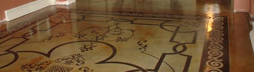 Stenciled Floor, Stained Floor, Patterned Floor
Concrete Floors
Image-N-Concrete Designs
Larkspur, CO