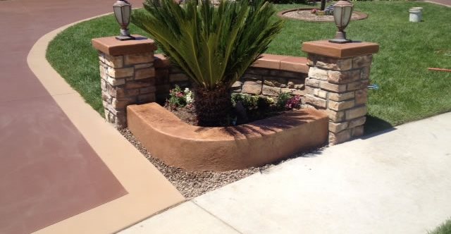 Stone Entry Coloumns, Stained Concrete Caps
Site
KB Concrete Staining and Polishing
Norco, CA