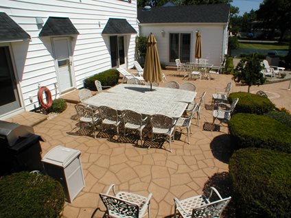 Random Stone Stamped Patio